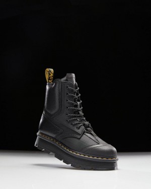 Dr Martens 1460 Beta Zebzag Platform Boots (Lunar+Sorento+Hub Ripstop) Platforms Boots Black | SH67-R9EG