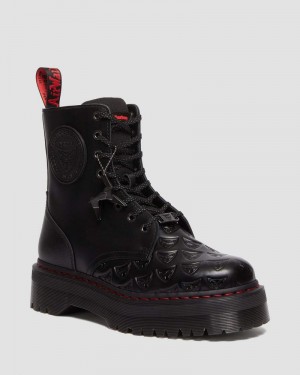 Dr Martens Jadon Boot WB Blade Runner Leather Platforms Platforms Boots Black | FY50-R5NV